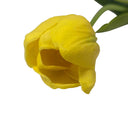 18 Pcs Artificial Yellow Tulips 15” Real Touch Foam Tulip Bundle, Lifelike Silk Floral Stems for Home Décor, Wedding Centerpieces, Spring Arrangements & Table Vase Display