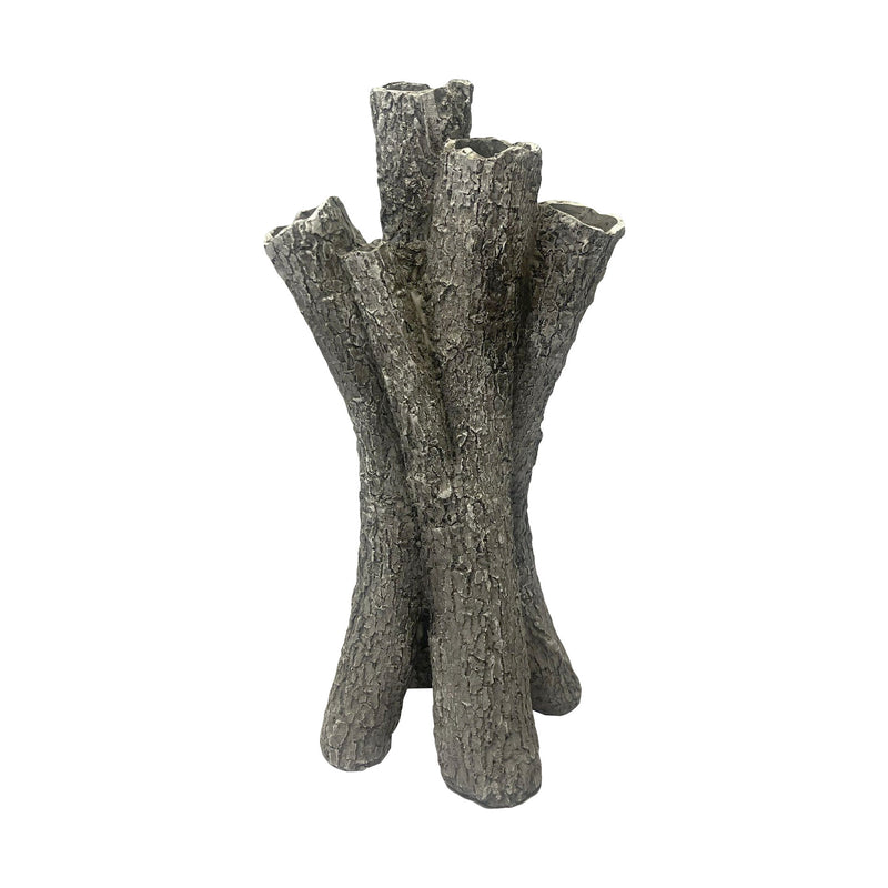 Wooden Tree Bark Vase Country Style Flower Planter Vase Decor 15.5" High