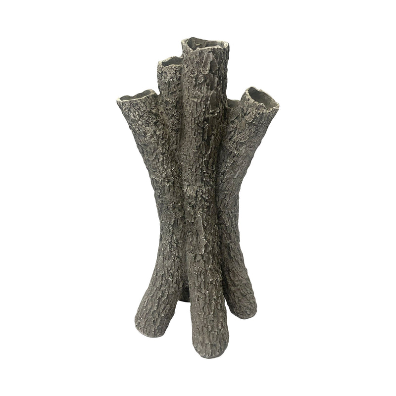 Wooden Tree Bark Vase Country Style Flower Planter Vase Decor 15.5" High