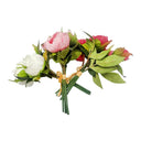 15 Peonies 10" Real Touch Peony Artificial Flower Bundle, Silk Floral Stems for DIY Wedding Bridal Bouquets, Centerpieces & Home Décor