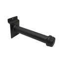 18 Pcs 6” Black Slatwall Pipe Straight Faceout Hook, Industrial Vintage Pipeline Display Arm for Retail Clothing, Apparel & Merchandising