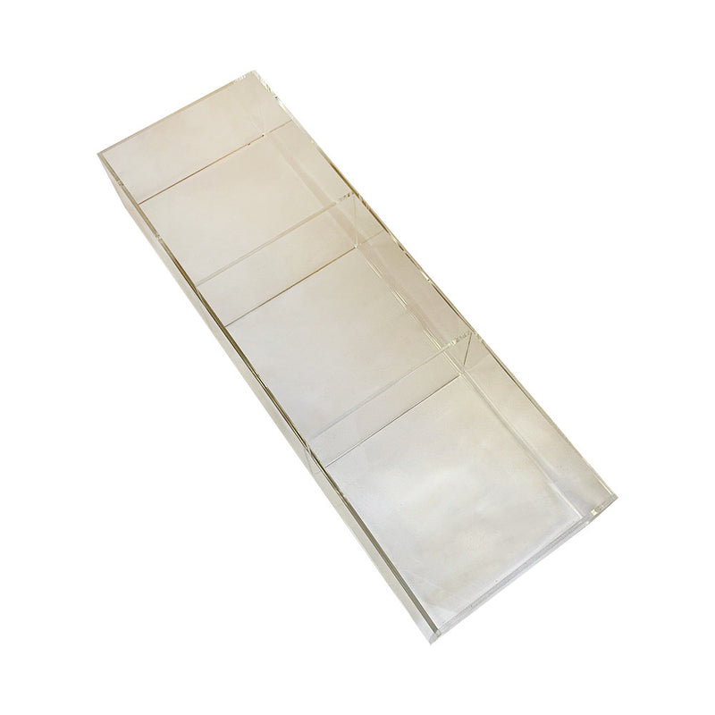 Lucite Clear Acrylic Single Tier Divided Counter Bin 24" x 8"