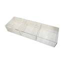 Lucite Clear Acrylic Single Tier Divided Counter Bin 24" x 8"