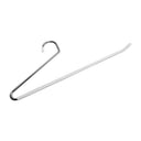 25 Pcs 15" Chrome Slacks Pant Hangers, Metal Open-End Non Slip Clothes Hangers for Pants, Trousers & Slacks