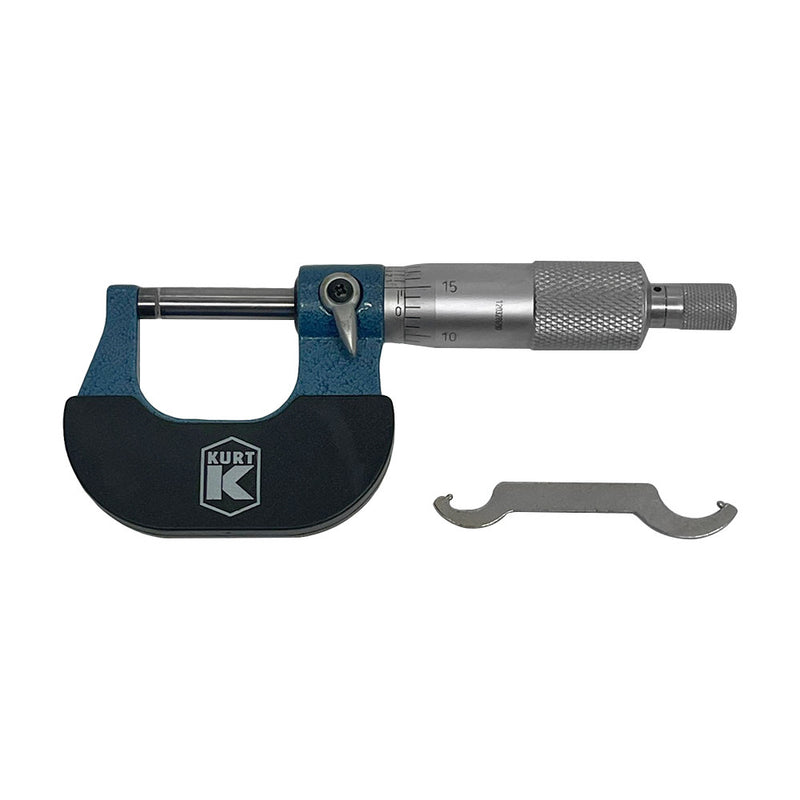 Outside Micrometer 0-1" /0.0001 Model MC01, Ratchet Thimble, Kurt Brand