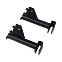 2 Pc Set 3" Matte Black Hangrail Bracket Pipe Style Display Fixture Retail Store