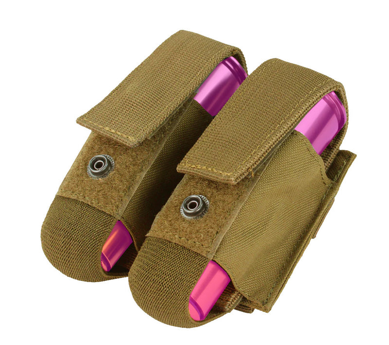 COYOTE Double 40mm Tactical MOLLE PALS Grenade Pouch Holster