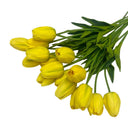 36 Pcs Artificial Yellow Tulips 15” Real Touch Foam Tulip Bundle, Lifelike Silk Floral Stems for Home Décor, Wedding Centerpieces, Spring Arrangements & Table Vase Display