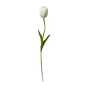 36 Pcs Artificial White Tulips 15” Real Touch Foam Tulip Bundle, Lifelike Silk Floral Stems for Home Décor, Wedding Centerpieces, Spring Arrangements & Table Vase Display