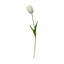 36 Pcs Artificial White Tulips 15” Real Touch Foam Tulip Bundle, Lifelike Silk Floral Stems for Home Décor, Wedding Centerpieces, Spring Arrangements & Table Vase Display