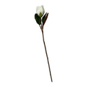 6 Pcs 32" Real Touch Magnolia Stem, Artificial Magnolia Flower Silk Floral Stem for Vase Arrangements, Wedding Décor & Home Decoration