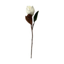 6 Pcs 32" Real Touch Magnolia Stem, Artificial Magnolia Flower Silk Floral Stem for Vase Arrangements, Wedding Décor & Home Decoration