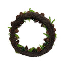 20" Artificial Christmas Wreaths Pine Cones In/Outdoor Front Door Window Decor
