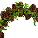 20" Artificial Christmas Wreaths Pine Cones In/Outdoor Front Door Window Decor
