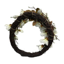 20" Artificial Magnolia Wreath,Spring Wreath for Front Door Decor Wedding Decor