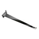 10 Pcs 14” Chrome Slatwall Glass Shelf Bracket, Metal Retail Display Support Hanger for Store Wall Fixture & Merchandising