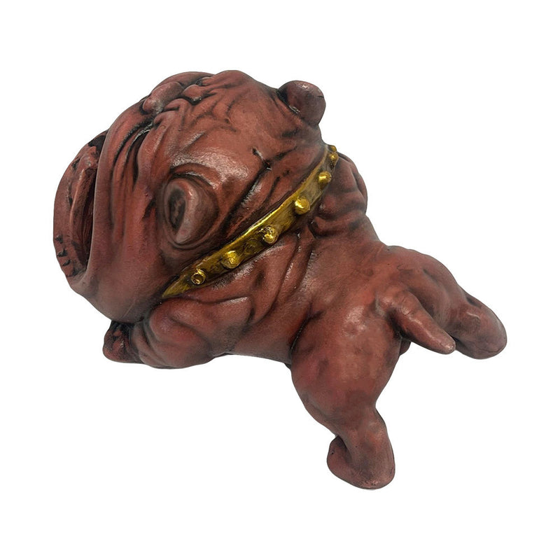 Outdoor Pink Ashtray for Cigarette, Cool Decorative Ashtray Bully Dog Design