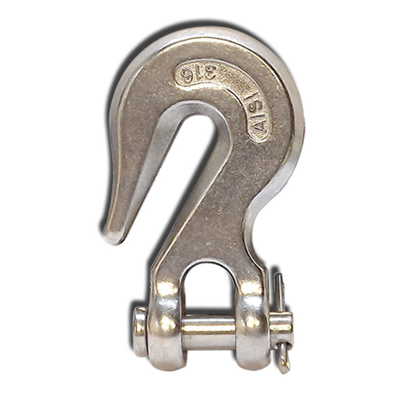 1 Pc SS316 Clevis Grab Hook Towing Shackle 1/4&
