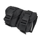 Black Tactical Double Frag Utility Tool Nylon Closed Top Buckle Pouch