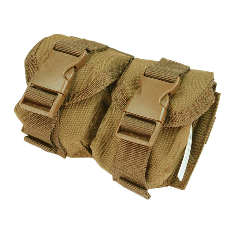 Coyote Tactical Double Frag Utility Tool Nylon Closed Top Buckle Pouch