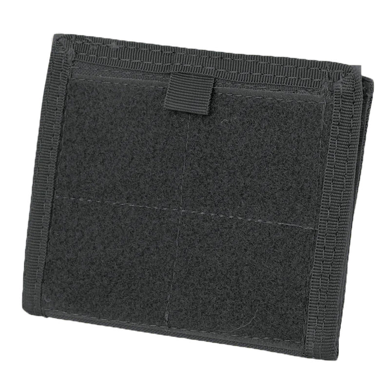BLACK Tactical ID Panel Zipper Pocket MOLLE PALS Modular Card Wallet Pouch