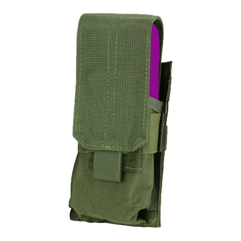OD GREEN Tactical MOLLE PALS Single Mag Pouch Modular Closed Top