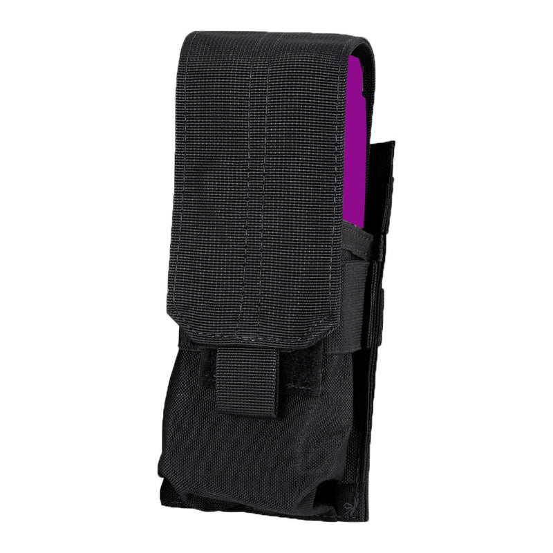 BLACK Tactical MOLLE PALS Single Mag Pouch Modular Closed Top