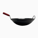 16" Carbon Steel Pow Wok with Helper Handle Stir Fry Traditional Chinese Wok