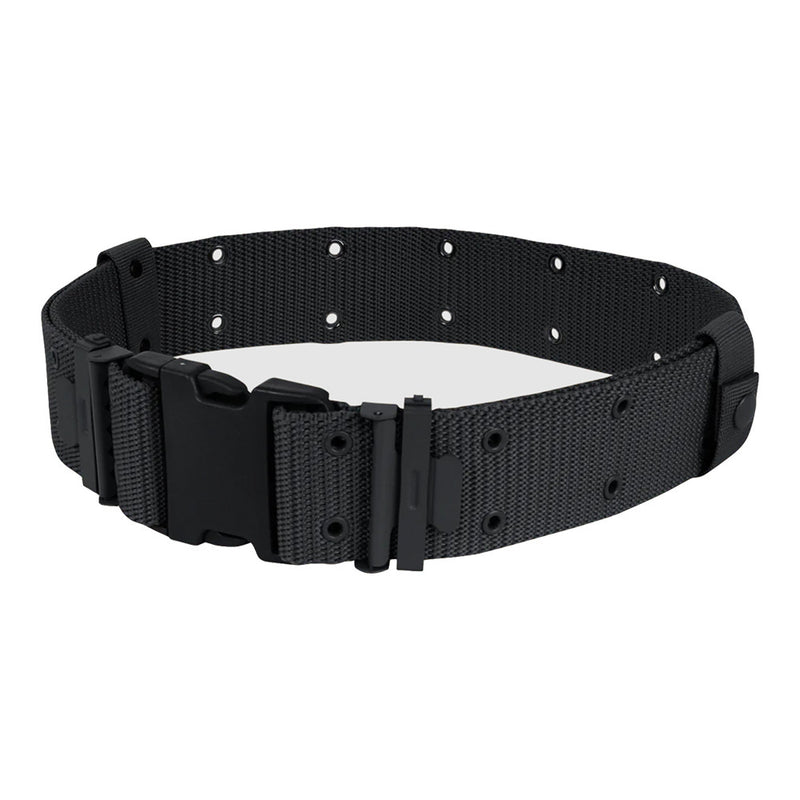 BLACK GI Military Style Belt 2.25" Adjustable One Size Modular Nylon Belt