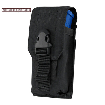BLACK Hook Loop Tactical Buckled Universal Magazine Pouch 3.5"W x 7"H x 2"D