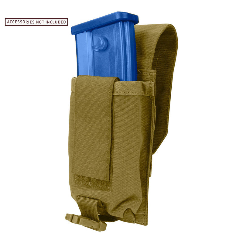 COYOTE Hook Loop Tactical Buckled Universal Magazine Pouch 3.5"W x 7"H x 2"D