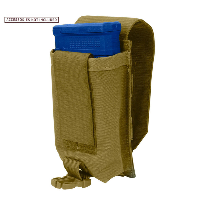 COYOTE Hook Loop Tactical Buckled Universal Magazine Pouch 3.5"W x 7"H x 2"D