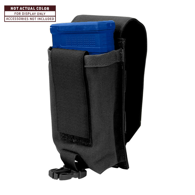 MULTICAM BLACK Hook Loop Tactical Buckled Universal Magazine Pouch 3.5"W x 7"H