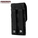 MULTICAM BLACK Hook Loop Tactical Buckled Universal Magazine Pouch 3.5"W x 7"H