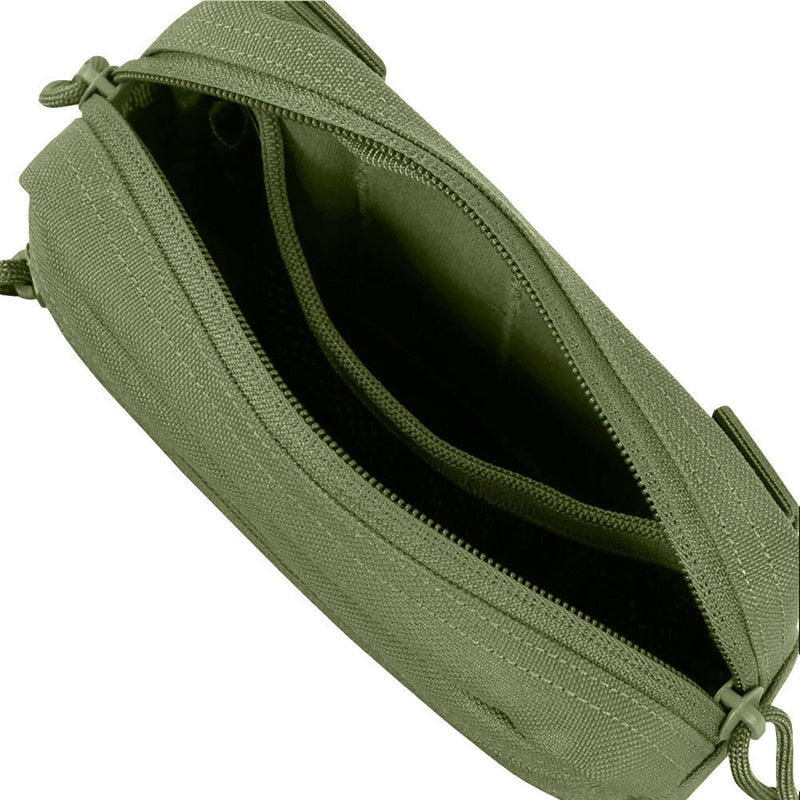 OD GREEN MOLLE PALS Tactical Compact Utility Tool Hook Loop Panel Pouch