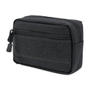 BLACK MOLLE PALS Tactical Compact Utility Tool Hook Loop Panel Pouch