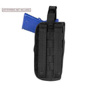 BLACK Tactical Vertical Universal MOLLE Modular Holster 8"H x 3.75"W x 1.5"D