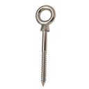 1 PC 1/4" x 2-3/8" Stainless Steel SS 316 Screw Lag Eye Bolt