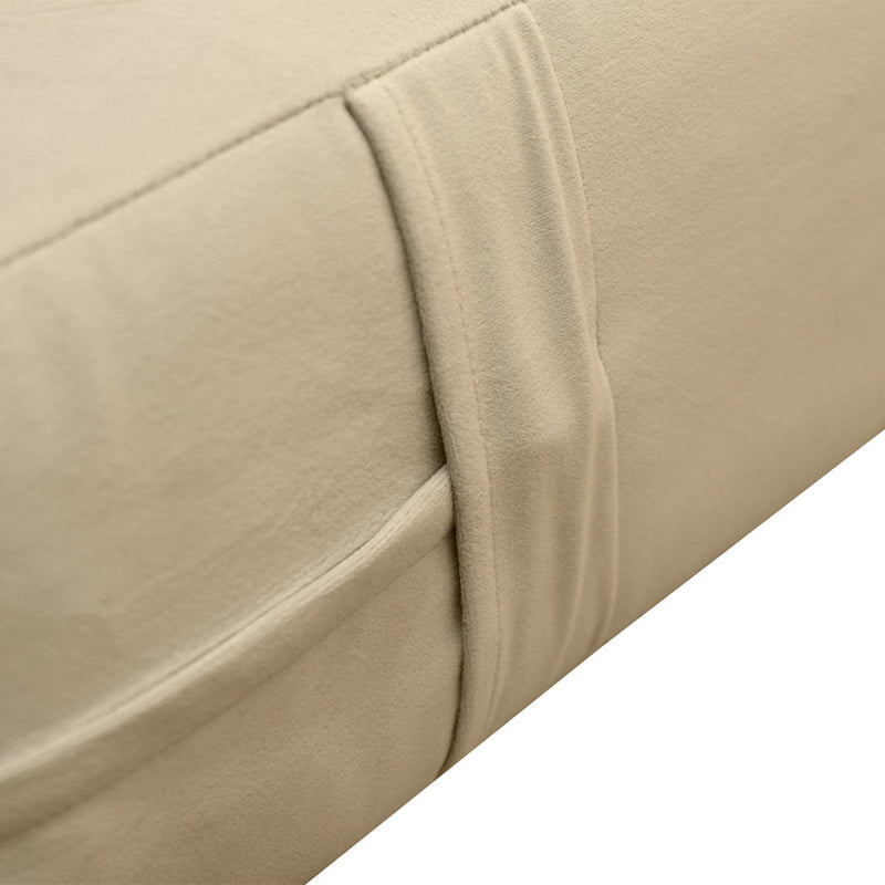 COVER ONLY Twin Knife Edge Trim Velvet Indoor Daybed Mattress Sheet 75"x39"x6" - AD304