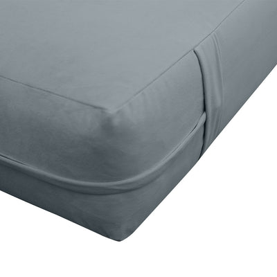 COVER ONLY Twin Knife Edge Trim Velvet Indoor Daybed Mattress Sheet 75"x39"x6" - AD347