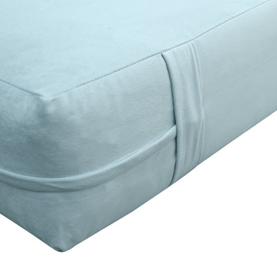COVER ONLY Twin Knife Edge Trim Velvet Indoor Daybed Mattress Sheet 75"x39"x6" - AD355