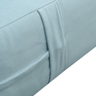 COVER ONLY Twin Knife Edge Trim Velvet Indoor Daybed Mattress Sheet 75"x39"x6" - AD355