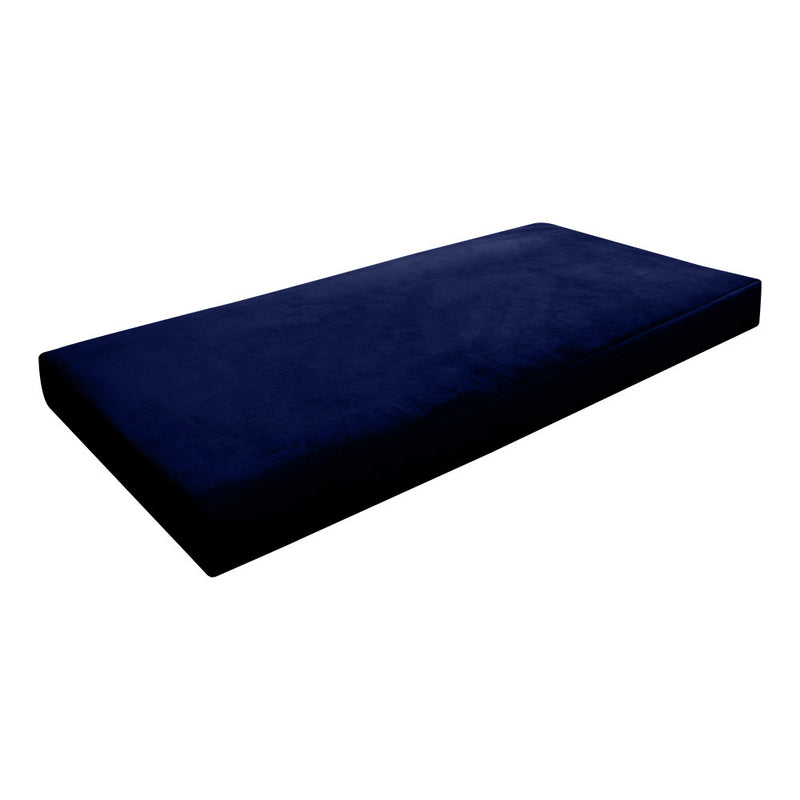 COVER ONLY Twin Knife Edge Velvet Indoor Daybed Mattress Sheet 75"x39"x8"- AD373