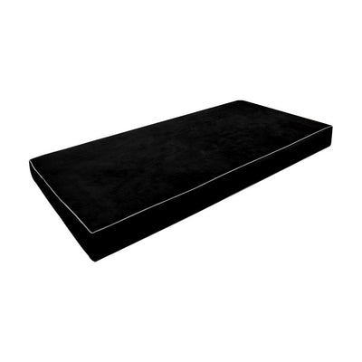COVER ONLY Twin Contrast Pipe Velvet Indoor Daybed Mattress 75"x39"x8"-AD374