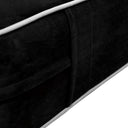 COVER ONLY Twin Contrast Pipe Velvet Indoor Daybed Mattress 75"x39"x8"-AD374