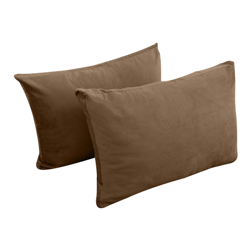 COVER ONLY Model V1 Twin Velvet Knife Edge Indoor Daybed Cushion Bolster - AD308