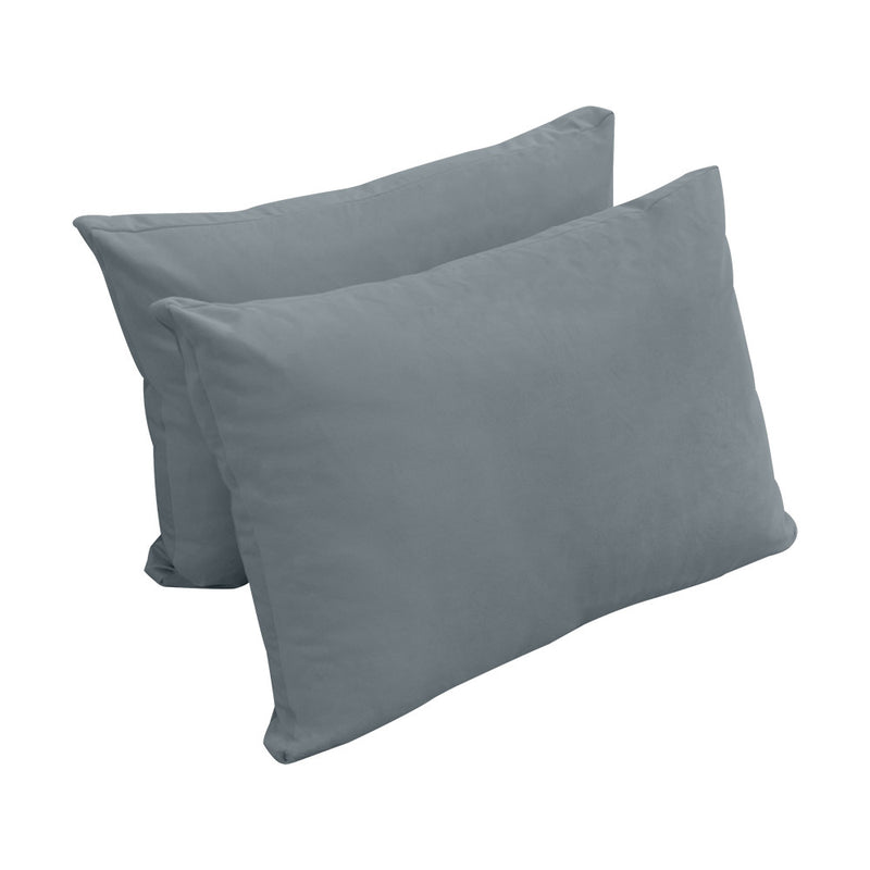 COVER ONLY Model V1 Twin Velvet Knife Edge Indoor Daybed Cushion Bolster - AD347