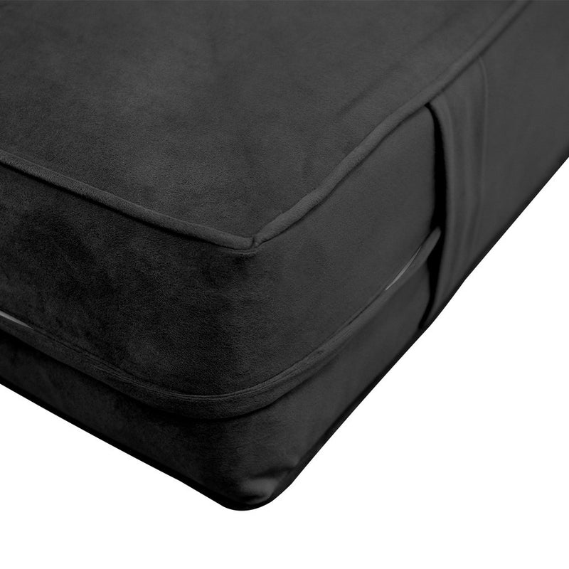 COVER ONLY Twin Same Pipe Velvet Indoor Daybed Mattress Sheet 75"x39"x8"-AD350