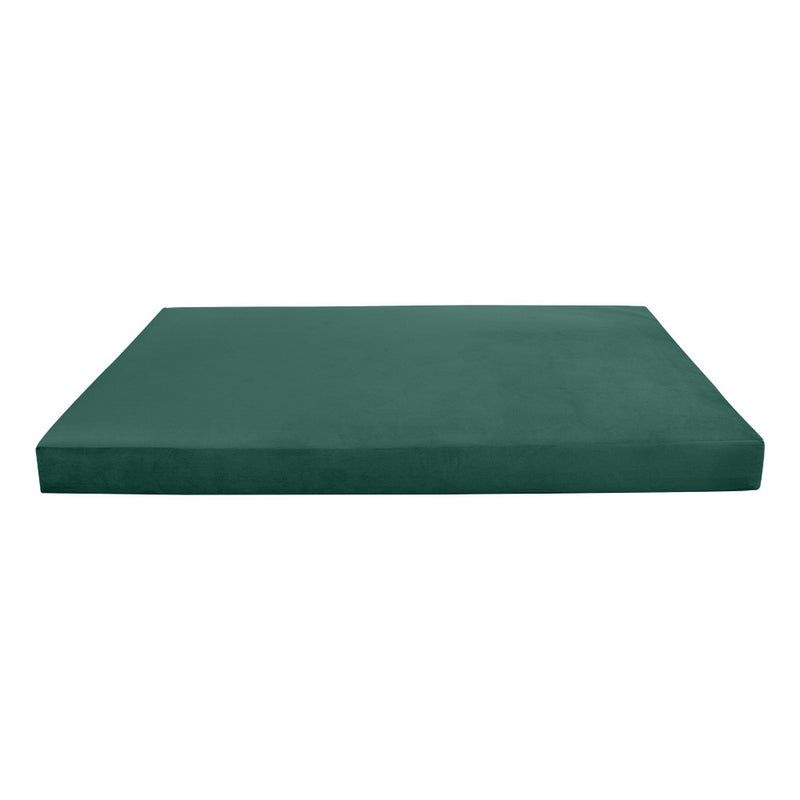 COVER ONLY Twin-XL Knife Edge Velvet Indoor Daybed Mattress Sheet 80"x39"x6"- AD317