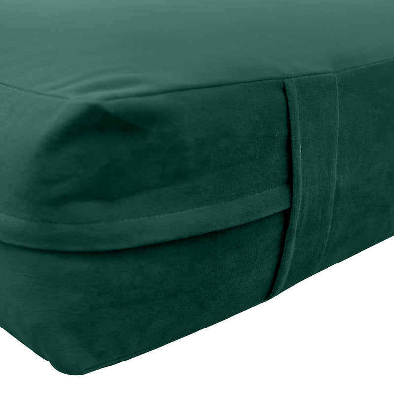 COVER ONLY Twin-XL Knife Edge Velvet Indoor Daybed Mattress Sheet 80"x39"x6"- AD317